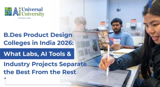 B.Des Product Design Colleges in India 2026_ What Labs, AI Tools & Industry Projects Separate the Best From the Rest