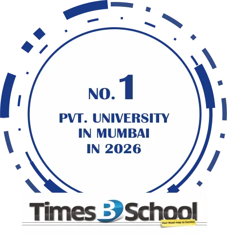 Ranked 1st Private University in 2026 in Mumbai by Times B School 02 Ranked 1st Private University in 2026 in Mumbai by Times B School 02